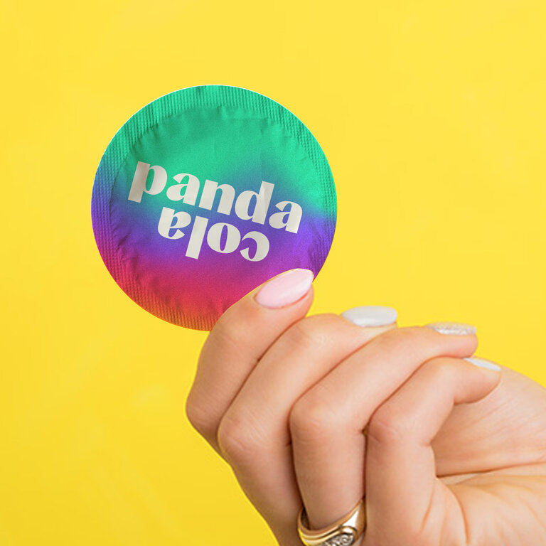 Préservatif publicitaire rond entièrement personnalisable | pandacola - 2