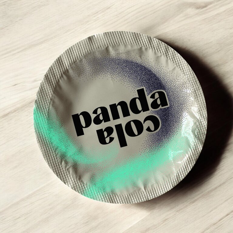 Préservatif publicitaire rond entièrement personnalisable | pandacolach