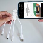 Câble promotionnel multi-ports en plastique recyclé avec NFC - Mr bio smart | pandacola - thumb - 2