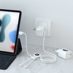 Pack charge rapide câble (60W) et adaptateur personnalisable - Mr bio fast pack | pandacola - thumb