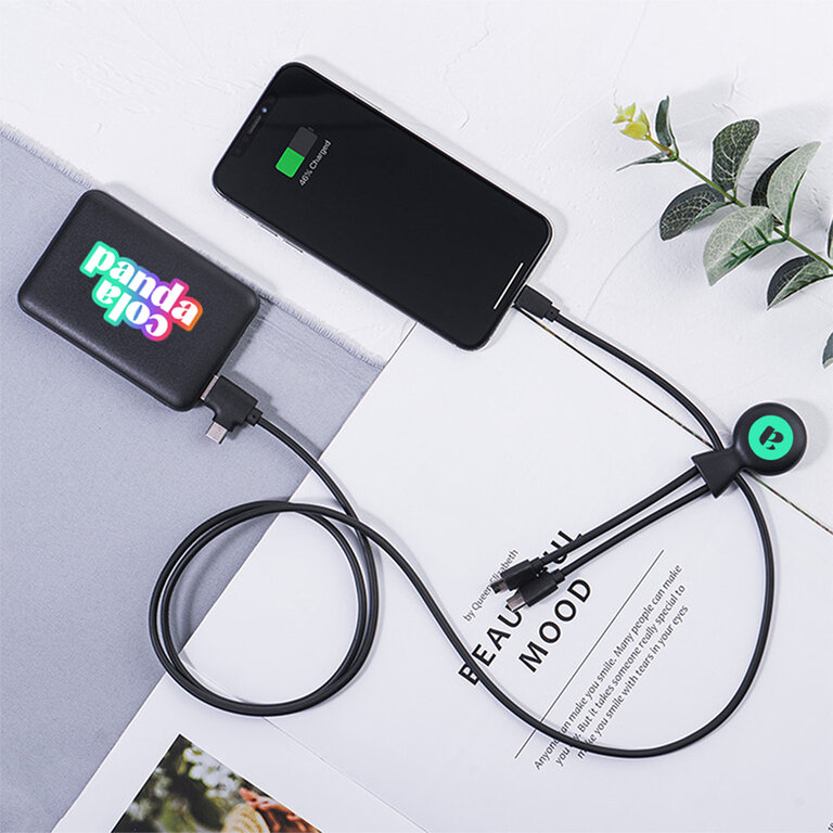 Pack Mr bio long multi-connecteurs et powerbank 5000 mAh  - Epsilon | pandacolach