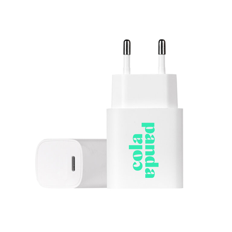 Adaptateur personnalisable USB C 20 W pour chargement rapide - Bolt | pandacolach