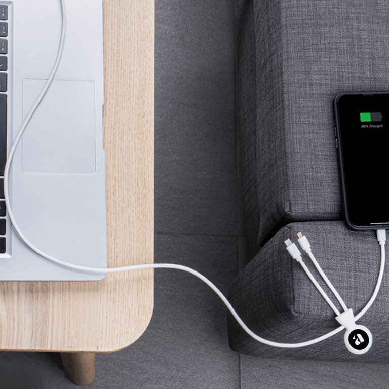 Câble extra long 1m NFC publiciatire multi-fonction recyclé - Mr bio long smart | pandacolach - 1