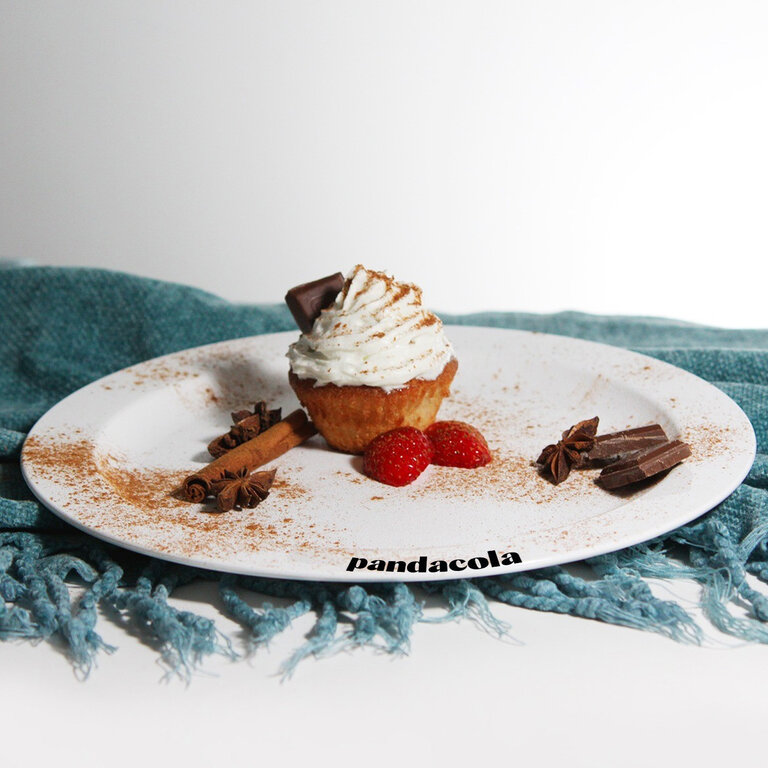 Assiette semi-creuse Ø24cm réutilisable à personnaliser | pandacolach