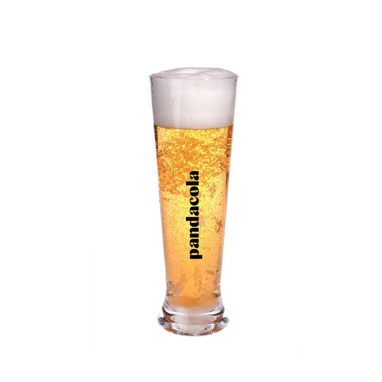 Pinte de bière transparente personnalisée 56 cl | pandacolach
