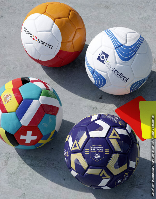 Mini ballon de foot personnalisable en PVC lisse 15cm - Dumont | pandacola - 2