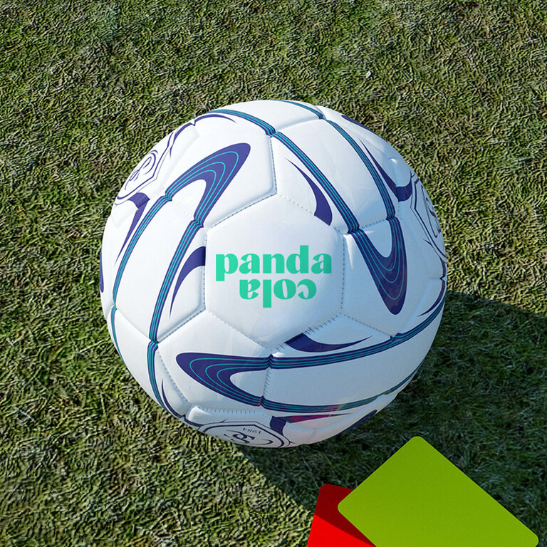Ballon de foot personnalisable taille 5 en PVC lisse  - Scott | pandacolach