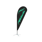 Oriflamme personnalisable goutte 2,2m en polyester avec mât en fibre de carbone | pandacolach - thumb - 1