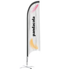 Oriflamme personnalisable aile 5m en polyester avec mât en fibre de carbone | pandacolach - thumb - 1