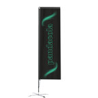 Oriflamme personnalisable verticale 3m en polyester avec mât en fibre de carbone | pandacolach - thumb - 1
