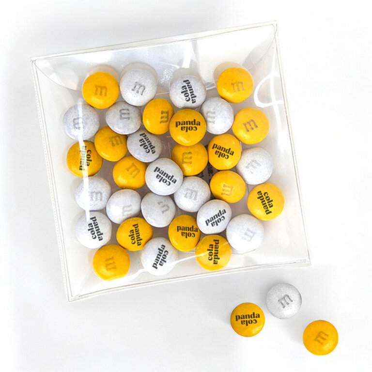 Enveloppe 28g de M&M's® personnalisables | pandacolach