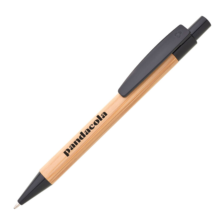 Stylo à bille en bambou personnalisable - Borgo | pandacolach