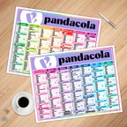 Calendrier bancaire cartonné 2024/2025 personnalisable multi-tailles semestriel - 4 saisons | pandacolach - thumb - 2