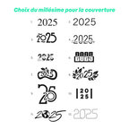 Agenda personnalisable  2025/2026 avec élastique et porte-crayon en La Scala  - Chantier | pandacola - thumb - 3