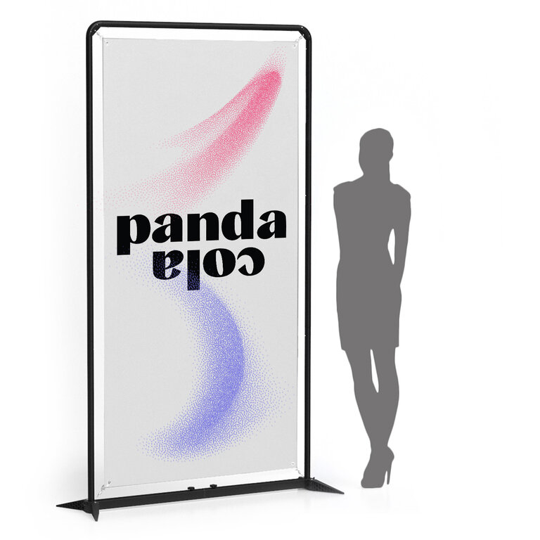 Photocall personnalisé en aluminium - 120 x 230 cm - Imprimé en France | pandacola