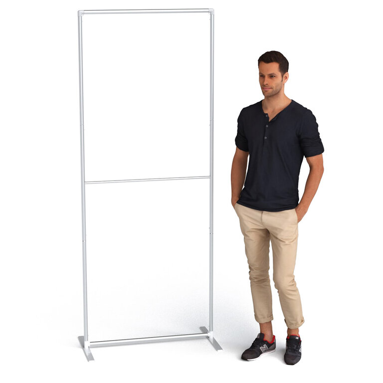 Stand publicitaire en aluminium économique 85 x 200 cm | pandacola - 2