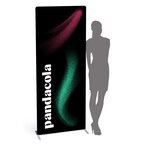 Stand publicitaire en aluminium économique 85 x 200 cm - Imprimé en France | pandacolach - thumb - 3