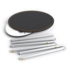 Comptoir d'accueil aluminium personnalisable - 60x100cm | pandacolach - thumb - 2