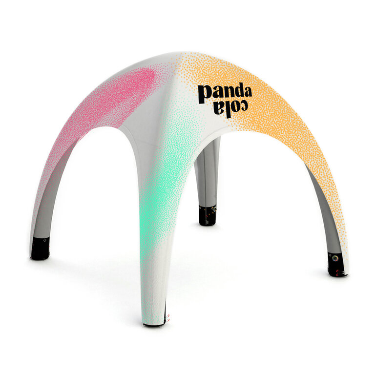 Tente  gonflable personnalisable - 5x5m | pandacolach