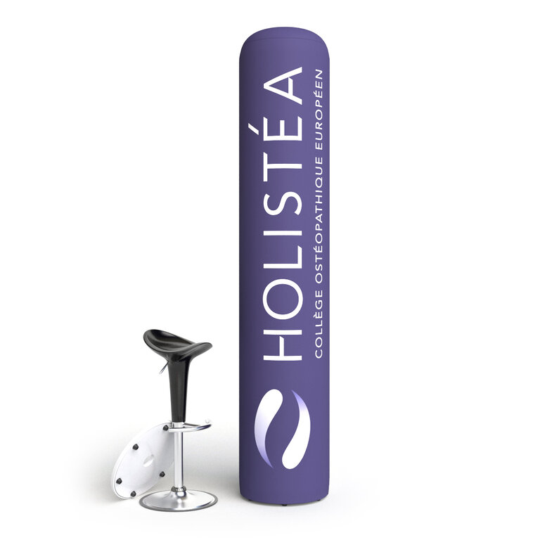 Totem gonflable personnalisable pour salons promotionnels - 44x220cm | pandacolach - 1