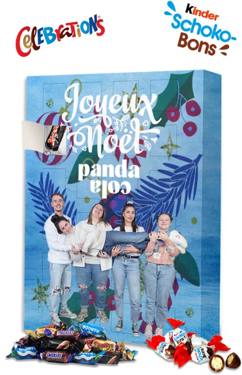 Calendrier de l'avent totalement personnalisable - Choco | pandacolach