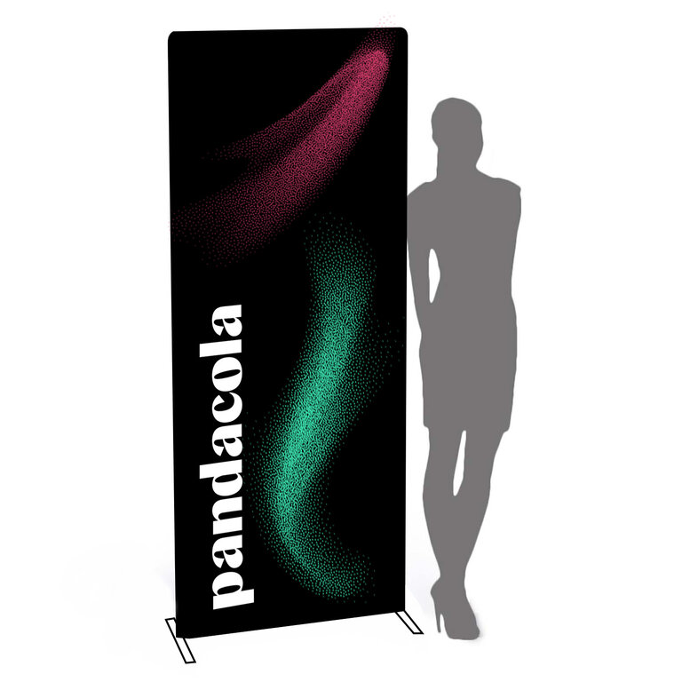 Toile de remplacement personnalisée pour Stand publicitaire économique - 85 x 200 cm | pandacolach