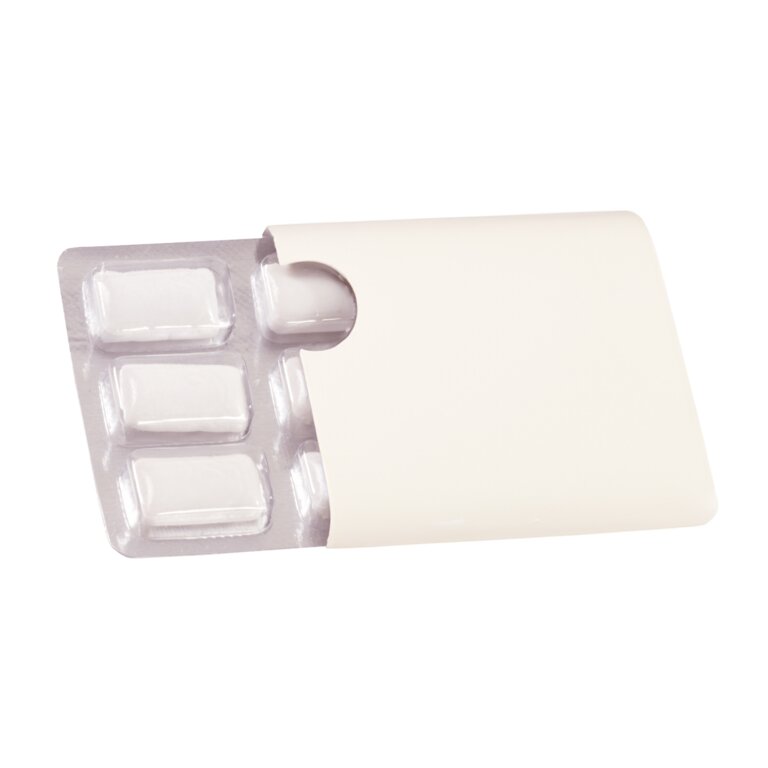 Chewing-gum sous blister en étui carton personnalisable  - Pauni | pandacolach