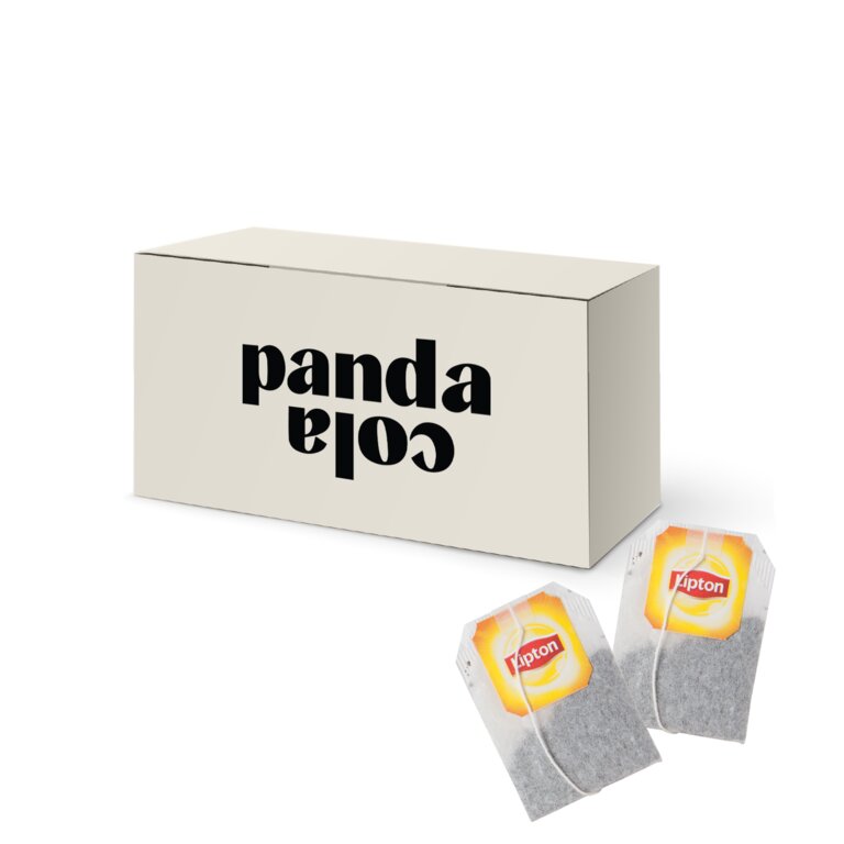 20 sachets de thé Lipton avec boîte personnalisable  - Tibau | pandacola