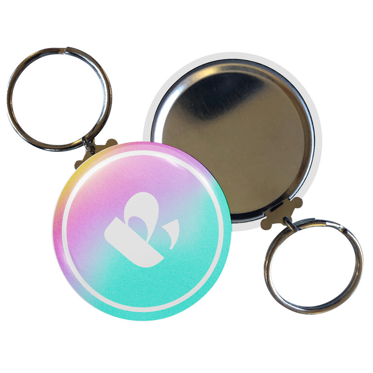 Porte-clés publicitaire Made in France 100% personnalisable 38mm - Théo | pandacolach