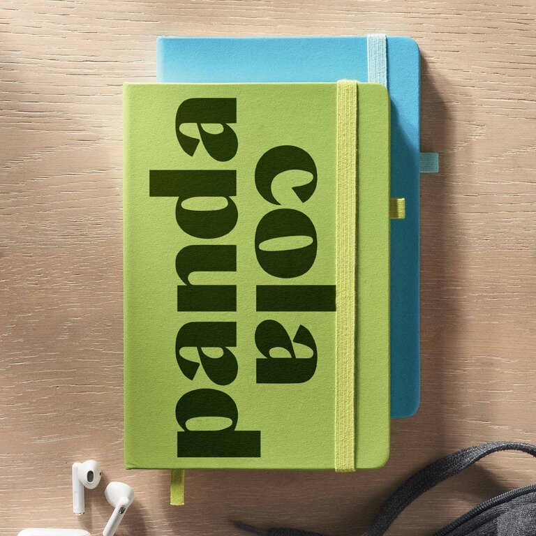 Carnet personnalisé A5 192 pages lignées en PU recyclé - Kofa | pandacolach
