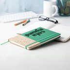 Carnet publicitaire A5 196 pages vierges en PU avec base liège - Solpo | pandacolach - thumb - 1