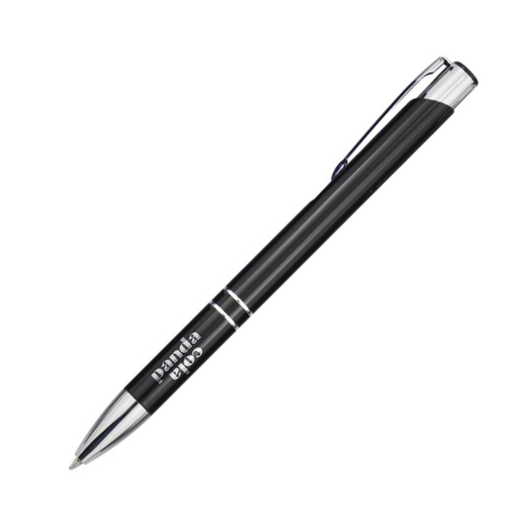 Stylo personnalisable en aluminium recyclé encre noire - Alimo | pandacolach