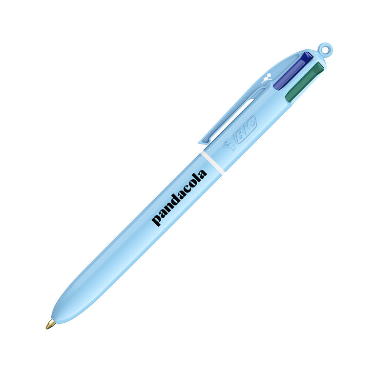 Stylo bille 4 couleurs publicitaire BIC® - 4 Couleurs Pastel | pandacola