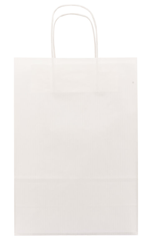 Sac papier blanc personnalisé 22x31x10 cm 90 gr/m²- Curico | pandacolach