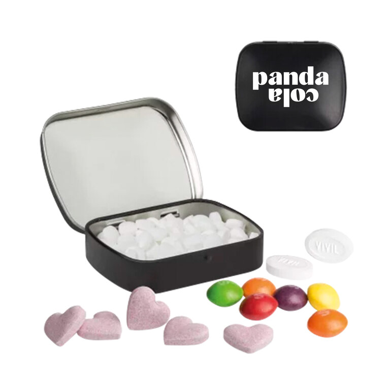 Mini boîte personnalisable de bonbon à charnière 16g | pandacola