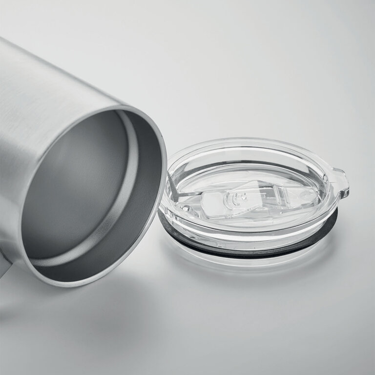 Mug isotherme personnalisable en acier recyclé avec couvercle 300 ml - Klouk | pandacola - 2