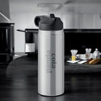 Bouteille isotherme personnalisée en acier recyclé avec paille 500 ml - Siou | pandacolach - thumb - 2
