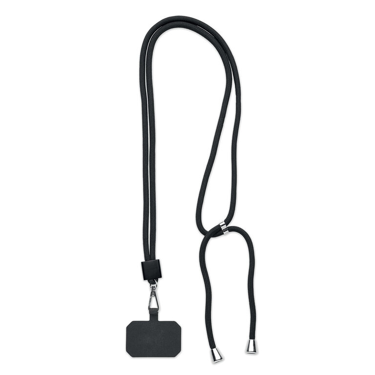 Tour de cou cordon personnalisé en rPET avec porte-téléphone - Hatention | pandacolach