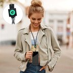 Tour de cou cordon personnalisé en rPET avec porte-téléphone - Hatention | pandacolach - thumb - 4