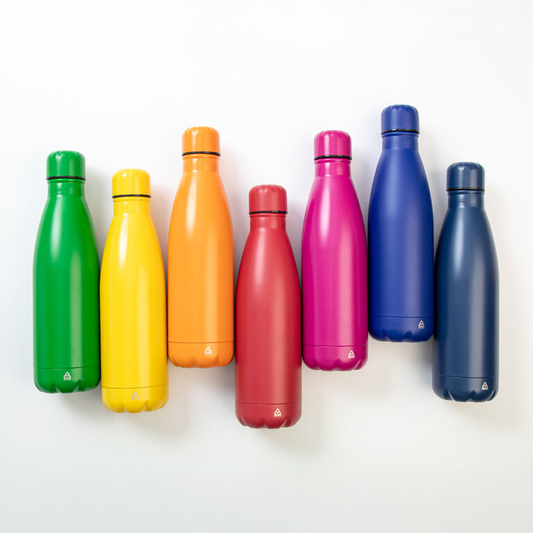 Bouteille publicitaire en acier recyclé 790 ml - Rextan Recyclé | pandacola - 4