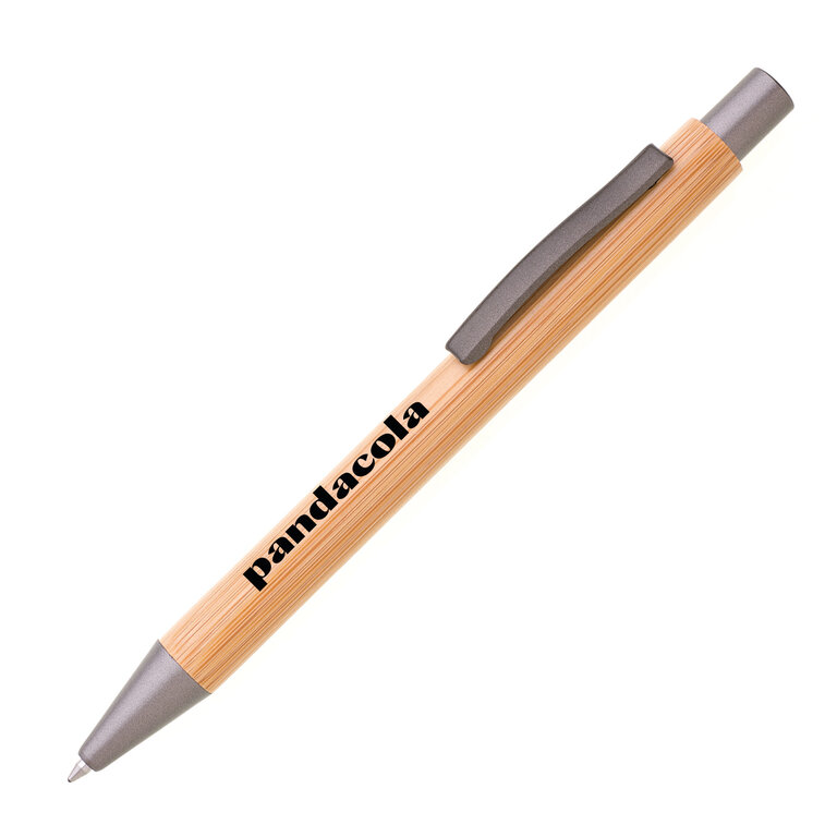 Stylo à bille en bambou à personnaliser - Rivet | pandacolach