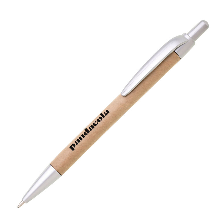 Stylo à bille en papier recyclé à personnaliser metalic - Viron metalic | pandacolach