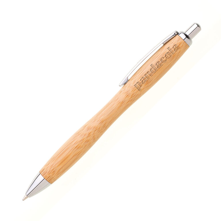 Stylo à bille personnalisable en bambou - Lesna | pandacolach