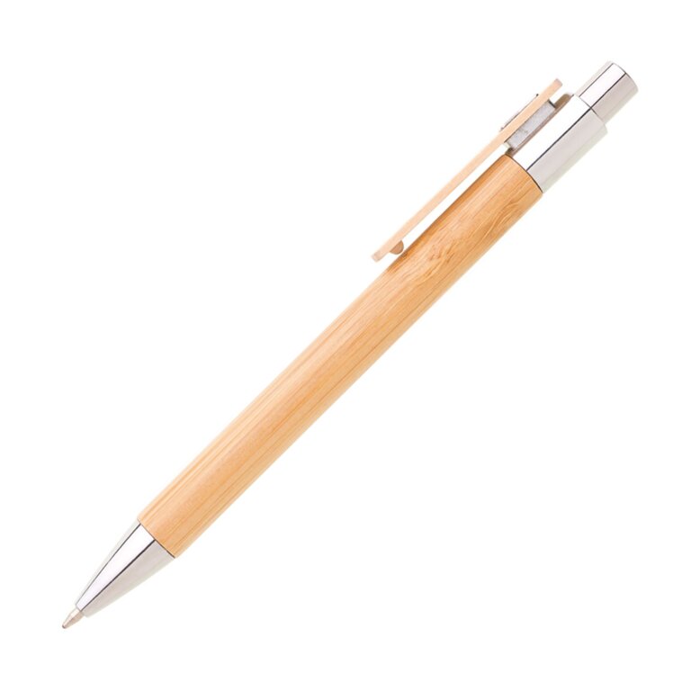 Stylo à bille promotionnel en bambou - Nukak | pandacolach - 1