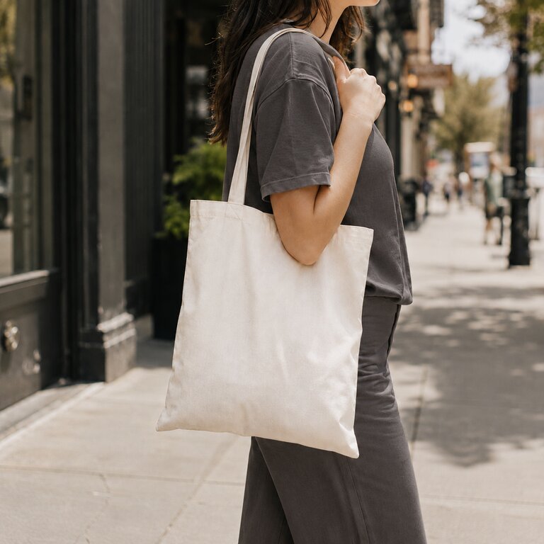 Tote bag personnalisable coton écru - Marieti 105G | pandacola - 1
