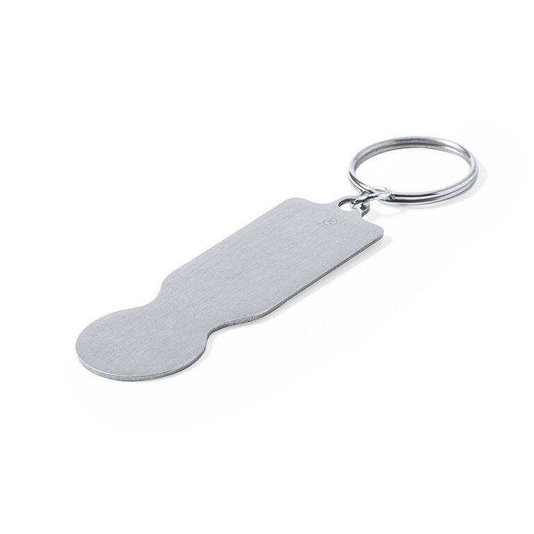 Porte-clés publicitaire en aluminium recyclé - Plake | pandacolach