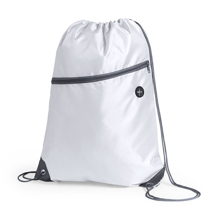 Sac à dos personnalisable à cordelettes avec poche zippée - Kante | pandacolach