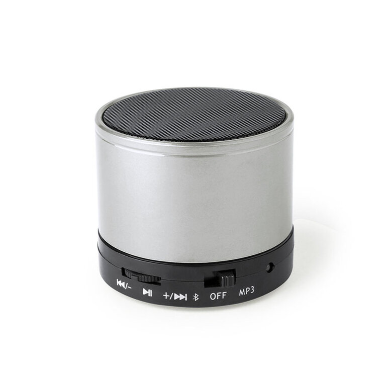Haut-parleur publicitaire Bluetooth® 3W - Round Bass Brillant | pandacolach