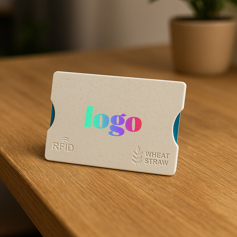 Étui pour carte personnalisé rigide anti-rfid - Doju Straw | pandacolach