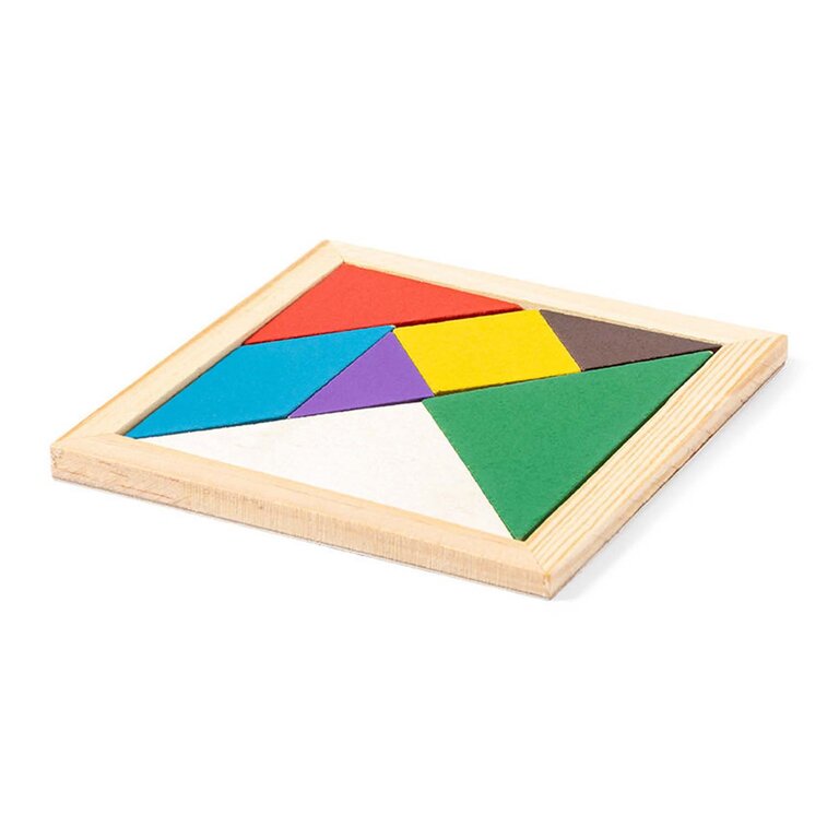 Puzzle personnalisable en bois 7 pièces - Reflexion Color | pandacola